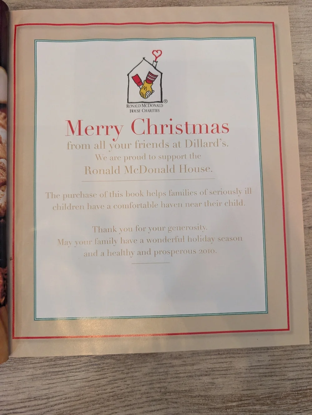 Southern Living Christmas Cookbook presented exclusively by‎ Dillard's Hardback